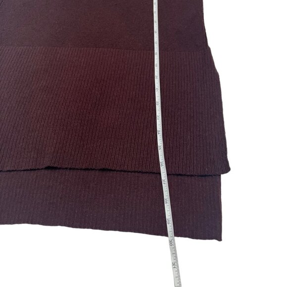 Free People Criss-Cross Tunic Sweater in Brown Wine Size Small - Picture 12 of 13